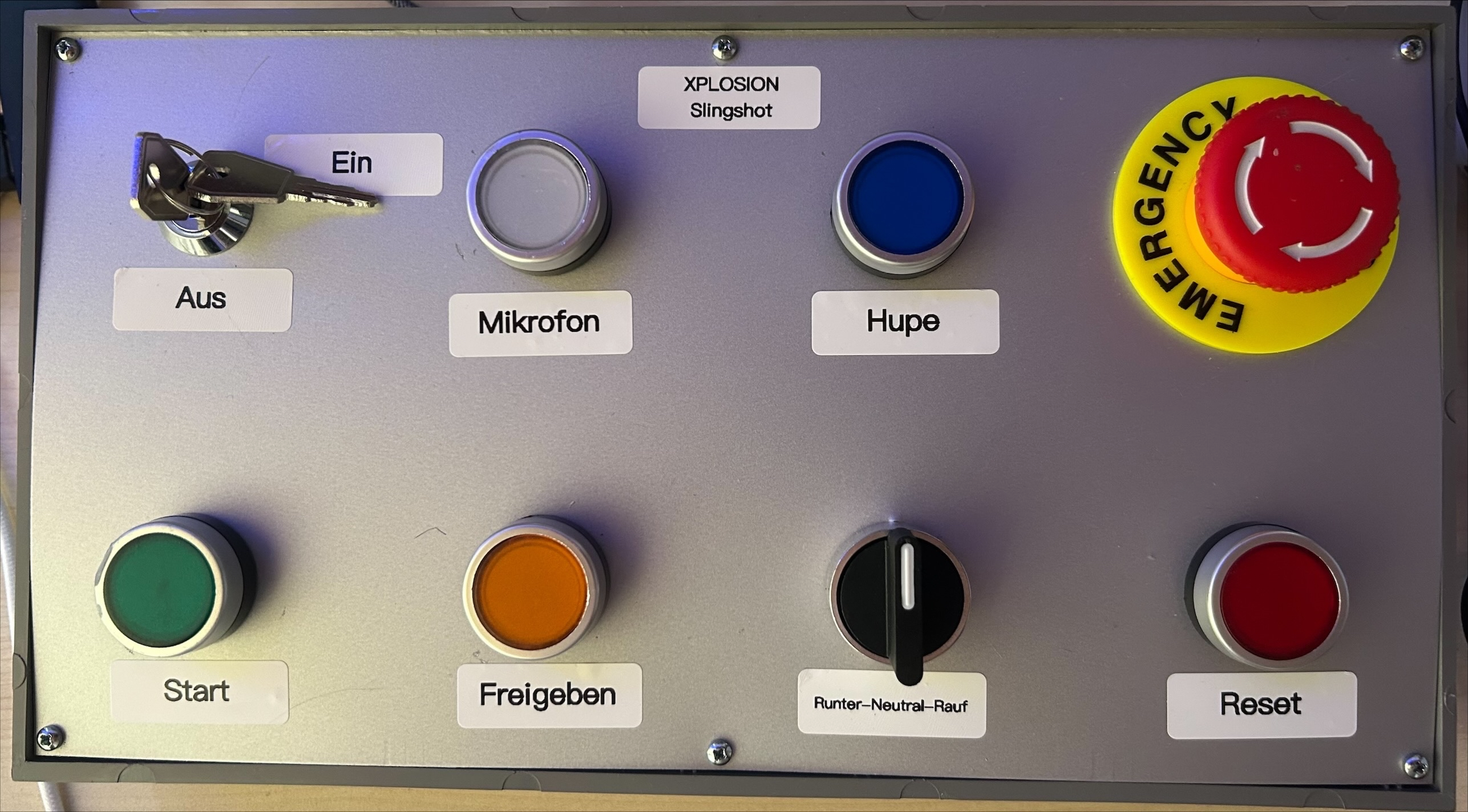 Fahrpult für FairgroundOnline Fahrgeschäft Xplosion (Slingshot)